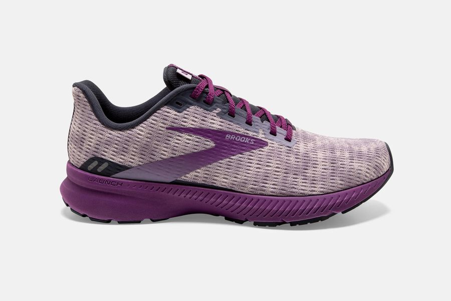 Brooks Launch 8 Road Running Shoes Womens Purple 420816-FUJ